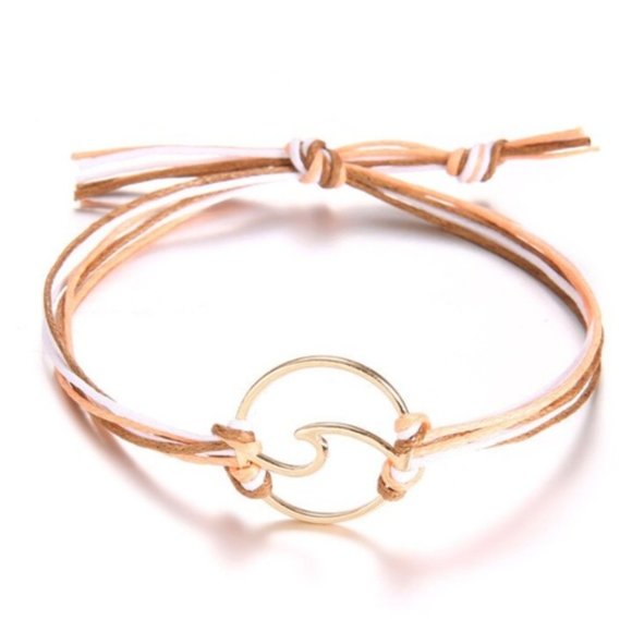Buckle Jewelry - New! Women's Wavy Bohemian Cord Bracelet